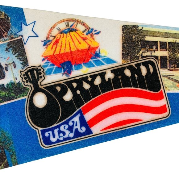 Vintage Opryland USA Amusement Park Pennant Nashville TN - Picture 5 of 9